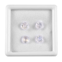 AA Rainbow Moonstone Set of 4 (Rnd 6 mm) 3.05 ctw Loose Gemstone