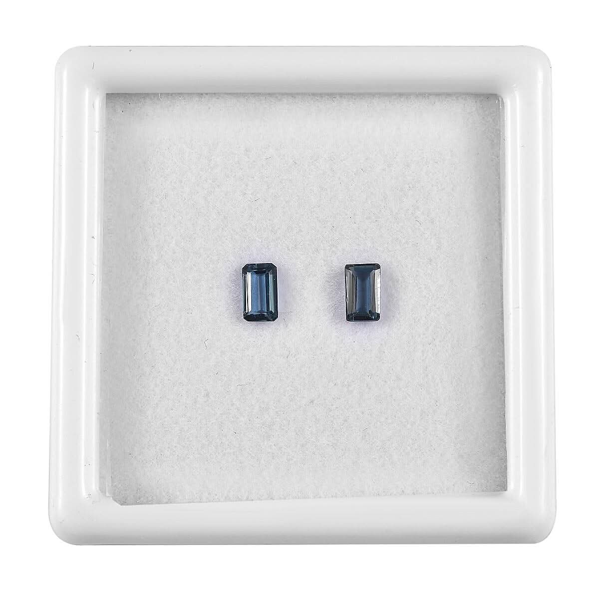 London Blue Topaz Set of 2 (Oct 5x3 mm) 0.59 ctw Loose Gemstone
