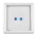 AA Malgache Neon Apatite Set of 2 (Ovl 4x3 mm) 0.29 ctw Loose Gemstone - Sticky add to cart bar
