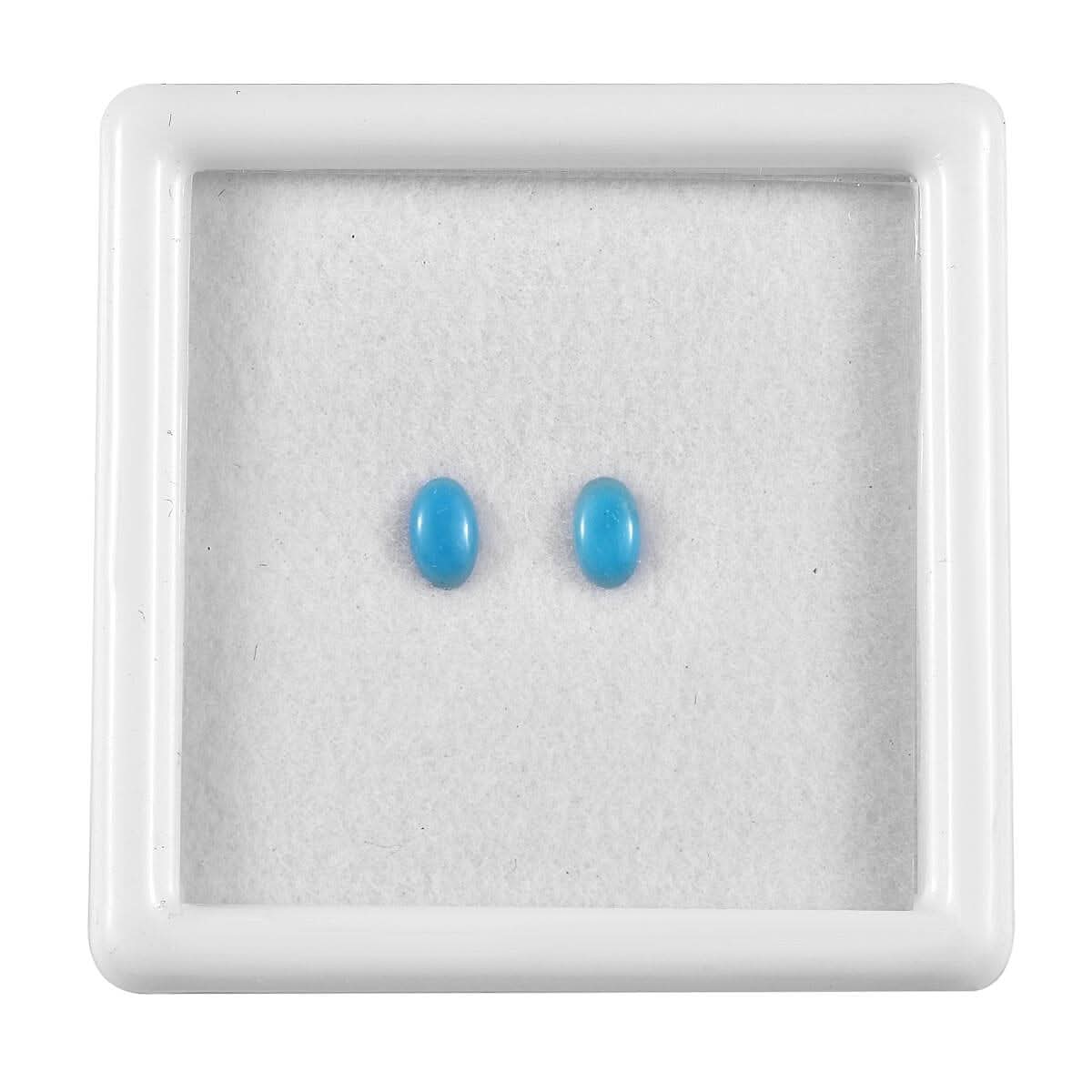 AA Sleeping Beauty Turquoise Set of 2 (Ovl 5x3 mm) 0.35 ctw Loose Gemstone
