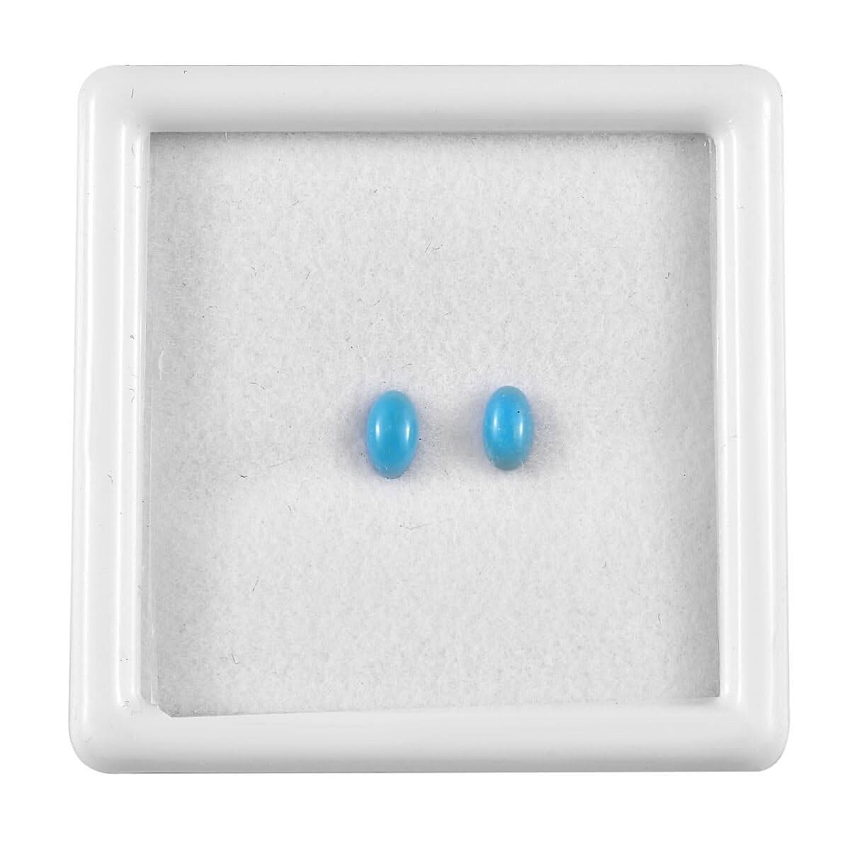 AAA Sleeping Beauty Turquoise Set of 2 (Ovl 5x3 mm) 0.40 ctw Loose Gemstone