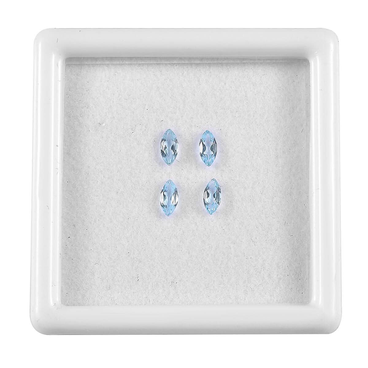 Swiss Blue Topaz (Mrq 5x2.5 mm) 0.65 ctw Loose Gemstone