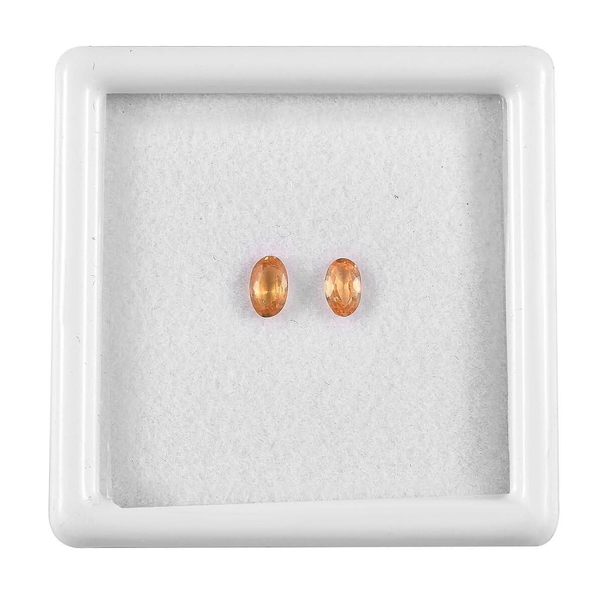 AA Yellow Sapphire Set of 2 (Ovl 5x3 mm) 0.52 ctw Loose Gemstone