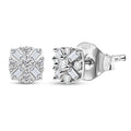 D'Joy Diamond 0.25 ctw Earrings in Rhodium Over Sterling Silver - Sticky add to cart bar
