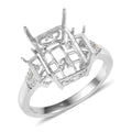 950 Platinum White Diamond (E-F, VS2) Mounting Ring (Size 8.25) (6 g) - Sticky add to cart bar