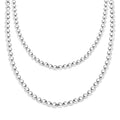Italian La Bella Sterling Silver Necklace (20 Inches) (14.79 g) - Sticky add to cart bar