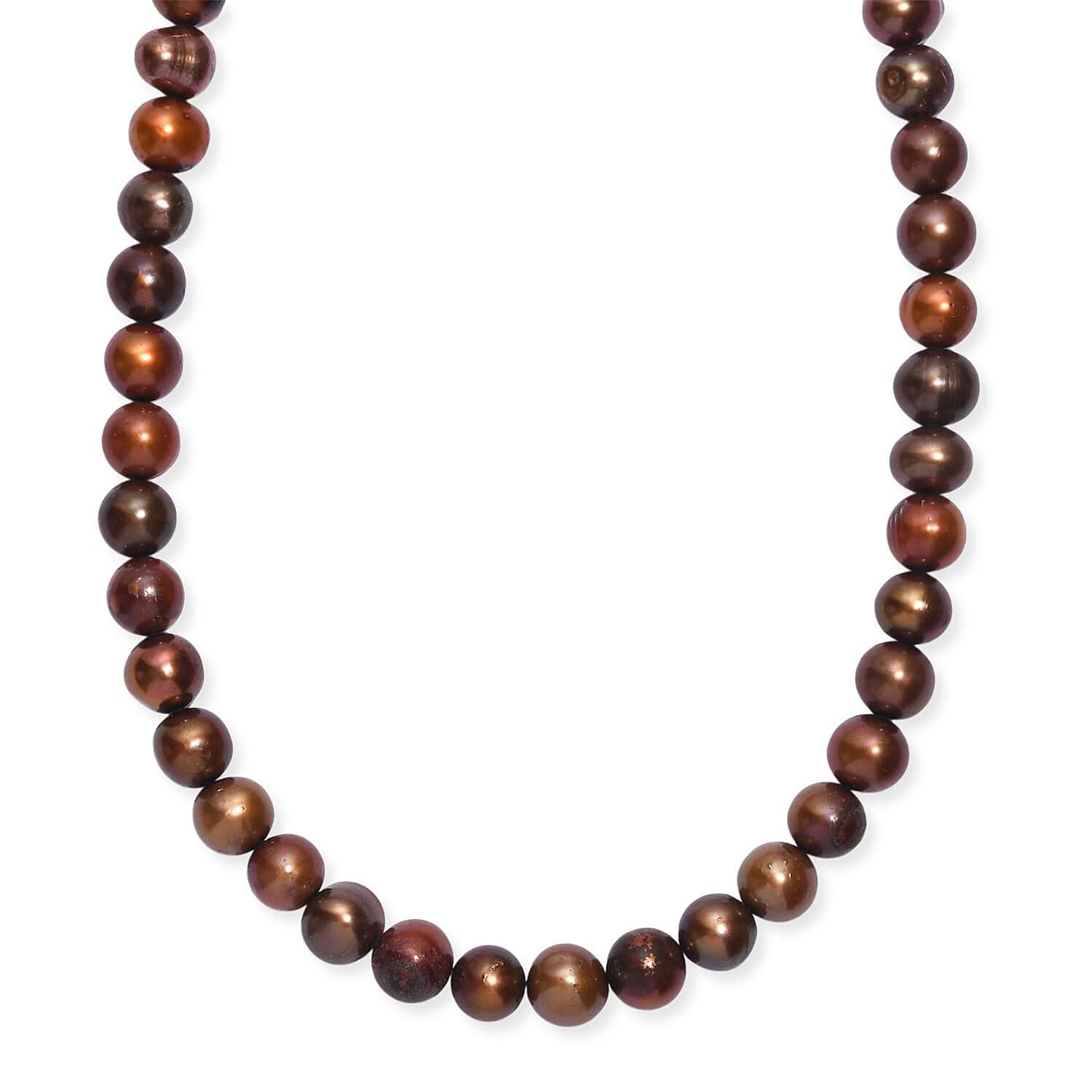 Bronze Dyed Pearl Endless Necklace (28 Inches)