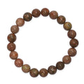 Unakite 150.00 ctw Beaded Stretch Bracelet - Sticky add to cart bar