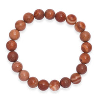 Red Jasper 150.00 ctw Beaded Stretch Bracelet