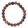 Peach Sunstone 150.00 ctw Beaded Stretch Bracelet - Sticky add to cart bar