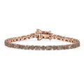D'Joy Natural Champagne Diamond Bracelet in 18K Vermeil RG Over Sterling Silver (6.50 In) 2.15 ctw - Sticky add to cart bar