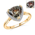 Certified & Appraised Luxoro AAA Turkizite and G-H I2 Diamond 3.42 ctw Ring in 14K Yellow Gold (Size 10.0) - Sticky add to cart bar