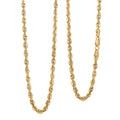 10K Yellow Gold 2.9mm Rope Necklace 24 Inches 3.6 Grams - Sticky add to cart bar