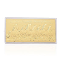24K Golden Seven Horses Emboss Sheet 155x75mm (100mg)