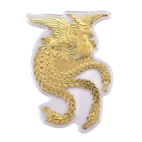 24K Golden Phoenix Emboss Sheet  with Book Packaging  4.5x2.5 inches (20 mg)