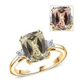 Certified & Appraised Luxoro AAA Turkizite and G-H I2 Diamond 3.59 ctw Ring in 14K Yellow Gold - Sticky add to cart bar