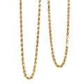 14K Yellow Gold 3mm Rope Chain Necklace 24 Inches 6 Grams - Sticky add to cart bar