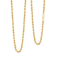 14K Yellow Gold 4mm Rope Chain Necklace 26 Inches 8.10 Grams - Sticky add to cart bar