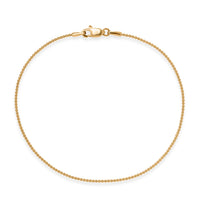 Minimalistic Ball Chain Bracelet in 22K Yellow Gold (7.25 In) 1.75 Grams