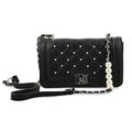 Badgley Mischka Black Quilted Vegan Leather Pearl Crossbody Bag (10x6x3.5) - Sticky add to cart bar