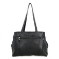 Black Genuine Leather Bag with Shoulder Strap - Sticky add to cart bar
