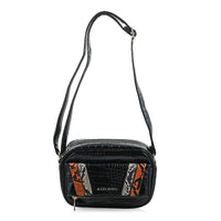 Alexis Bendel Black Faux Leather Crossbody Bag