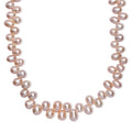 Pink Freshwater Pearl Bubble Necklace 18 Inches in 18K Vermeil Rose Gold Over Sterling Silver - Sticky add to cart bar