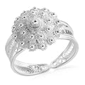 Artistry Tarakashi Collection Sterling Silver Floral Ring (4.10 g) - Sticky add to cart bar