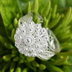 Artistry Tarakashi Collection Sterling Silver Floral Ring (4.10 g)