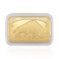 24K Golden Bison Tribute Emboss Sheet 31x45.5mm 10mg - Sticky add to cart bar