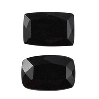Black Tourmaline Set of 2 (Cush 6x4 mm) 0.91 ctw Loose Gemstone