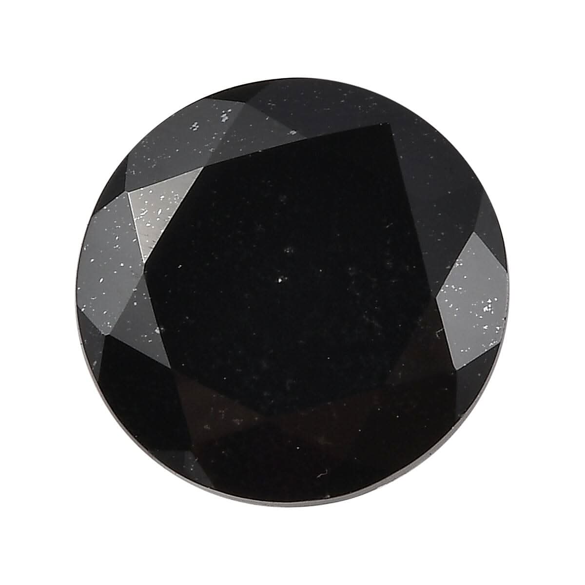 Black Tourmaline (Rnd 10 mm) 3.67 ctw Loose Gemstone