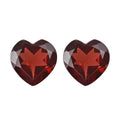 Mozambique Garnet Set of 2 (Hrt 6 mm) 1.54 ctw Loose Gemstone - Sticky add to cart bar