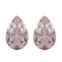 Galilea Rose Quartz Set of 2 (Pear 9x6 mm) 2.19 ctw Loose Gemstone