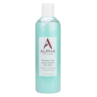 ALPHA Skincare Moisturizing Body Wash Sea Mist with Vitamin E, Aloe Vera, & Glycolic AHA (12oz)