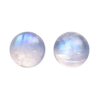 AA Rainbow Moonstone Set of 2 (Rnd 6.5 mm) 2.13 ctw Loose Gemstone