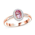 Luxoro 10K Rose Gold AAA Narsipatnam Pink Spinel, Diamond (G-H, I2) Love's Embrace Ring (Size 6.0) 1.15 ctw - Sticky add to cart bar