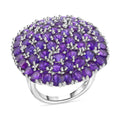 Karis Peridot 10.85 ctw Cluster Ring in Platinum Bond (Size 10.0) - Sticky add to cart bar