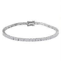 Luxuriant Lab Grown Diamond E-F VS 10.00 ctw Tennis Bracelet in 14K White Gold (6.50 In)