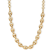EverTrue Bronzella Collection Mariner Link Necklace in 18K YG Plated Bronze 18-20 Inches