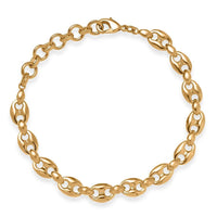EverTrue Bronzella Collection Mariner Link Bracelet in 18K YG Plated Bronze (6.50-8.0In)