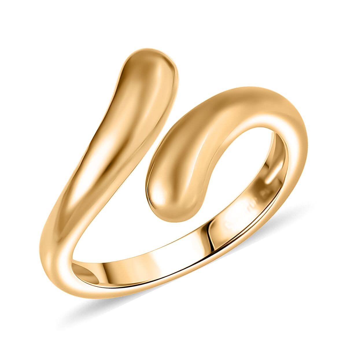 EverTrue Bypass Ring in 18K YG Plated Bronze (Size 10.0)