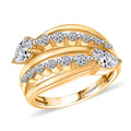 Luxuriant Lab Grown Diamond Ring in 18K Vermeil YG Over Sterling Silver (Size 10.0) 1.50 ctw - Sticky add to cart bar