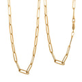 3mm Paperclip Chain Necklace in 10K Yellow Gold 3.2 Grams 20 Inches - Sticky add to cart bar
