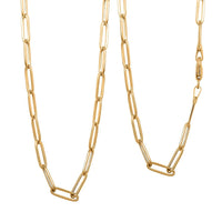 3mm Paperclip Chain Necklace in 10K Yellow Gold 3.2 Grams 20 Inches