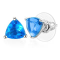 D'Joy Caribbean Quartz (Triplet) 3.00 ctw Stud Earrings in Platinum Over Sterling Silver - Sticky add to cart bar