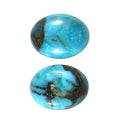 AA Blue Turquoise Set of 2 (Ovl 8x6 mm) 1.84 ctw Loose Gemstone - Sticky add to cart bar