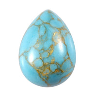 Blue Turquoise (Pear 8x6 mm) 1.00 ctw Loose Gemstone