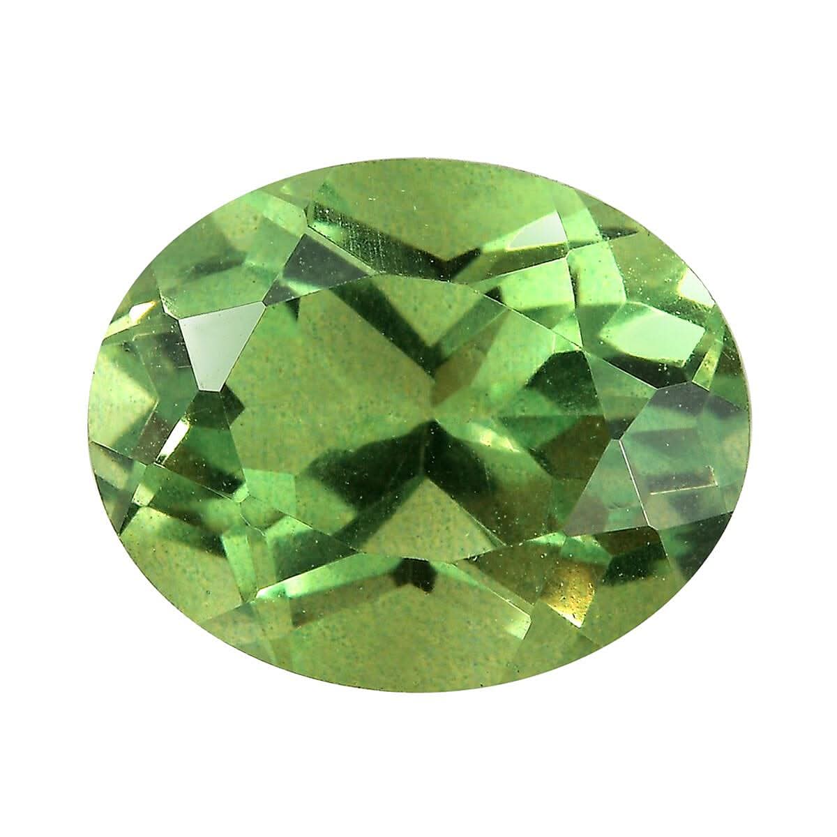 Chartreuse Quartz (Ovl 10x8 mm) 2.50 ctw Loose Gemstone