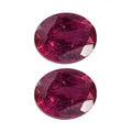 AA Niassa Ruby (FF) Set of 2 (Ovl 5x4 mm) 0.87 ctw Loose Gemstone - Sticky add to cart bar